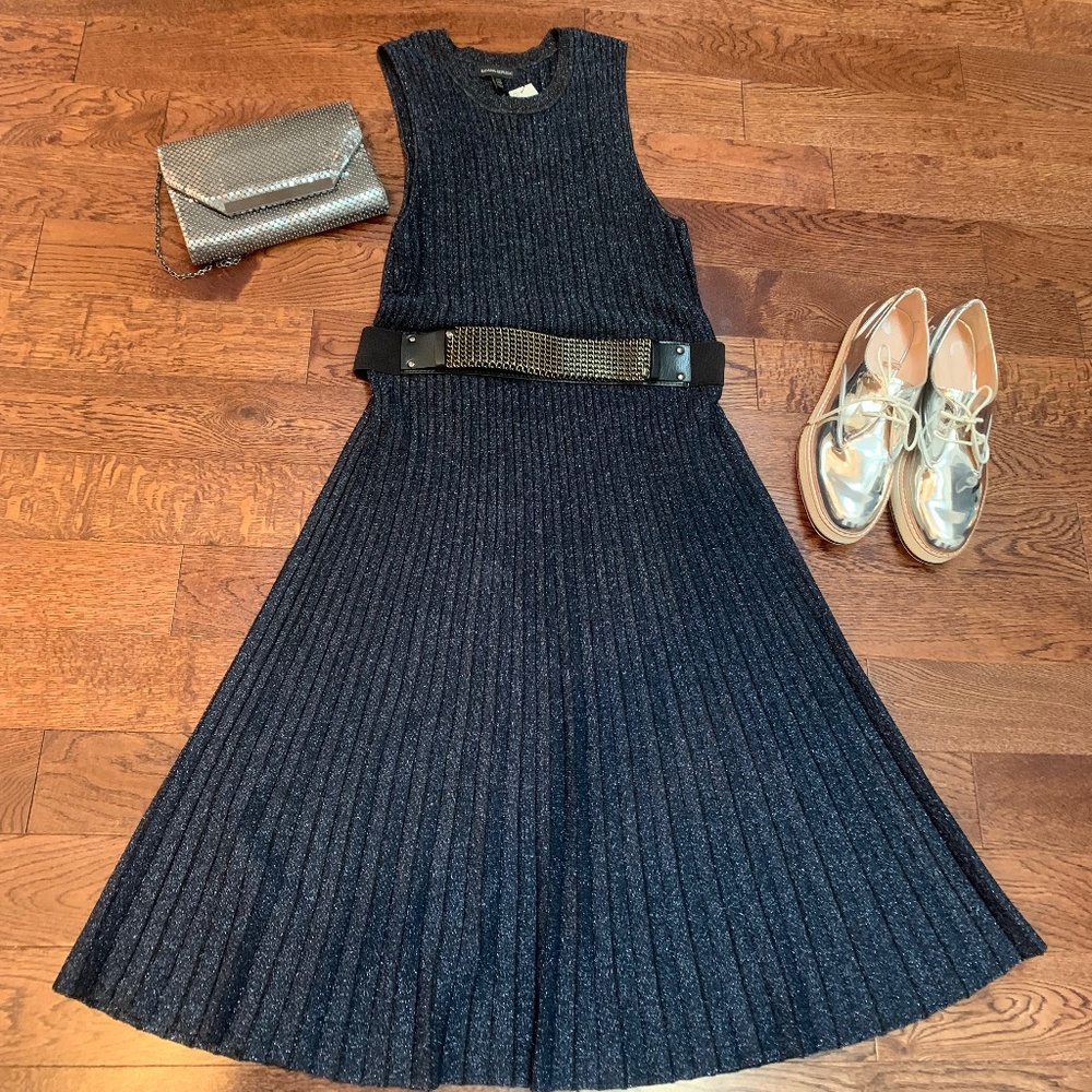 Banana Republic Navy Blue Dress with Shimmer  NWTs